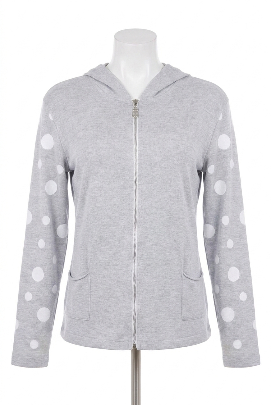 NEW ANGEL zip bomber jacket in silver